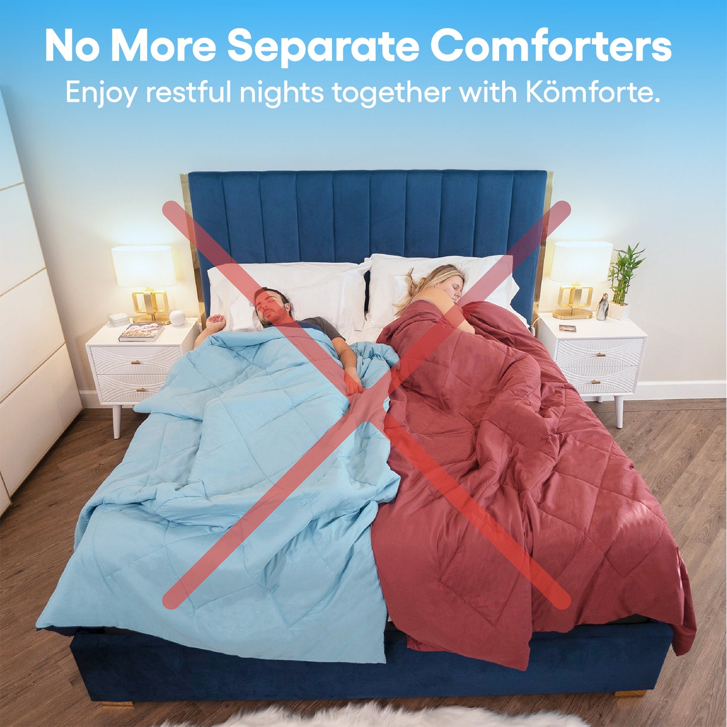 Kömforte Dual Zone Comforter for Couples