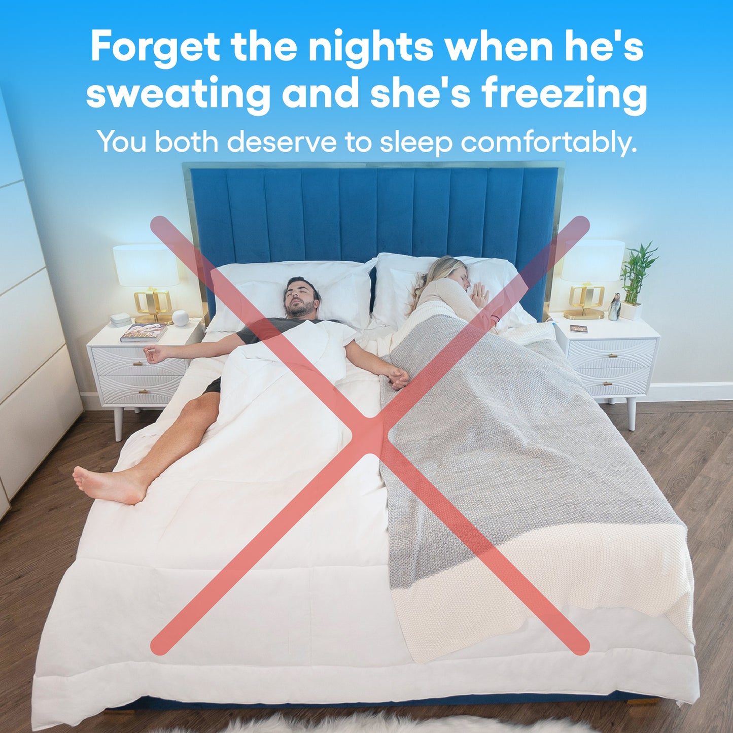 Kömforte Dual Zone Comforter for Couples
