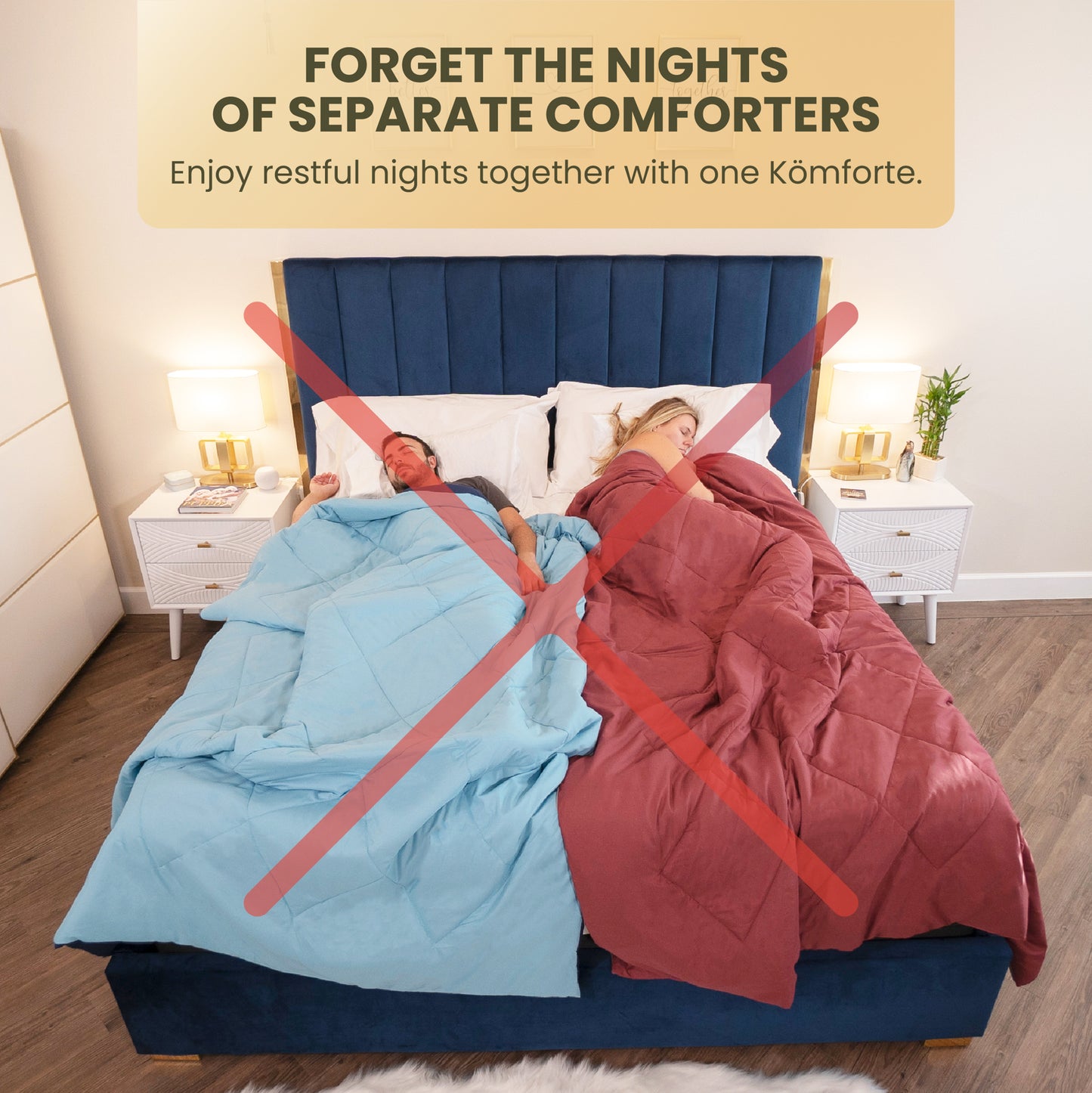 the solution to couples drifting apart comforter
